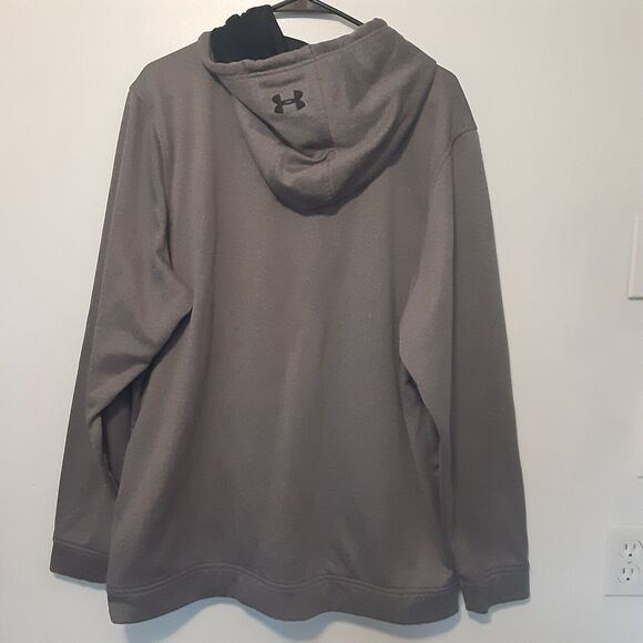 Under Armour Coldgear Hoodie Adult Mens 2XL Loose Gray Sweatshirt Sports... - Picture 5 of 7